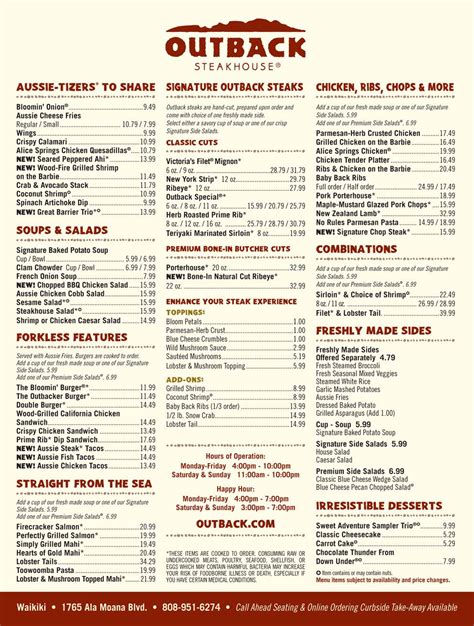 outback largo md|outback steakhouse largo md menu.